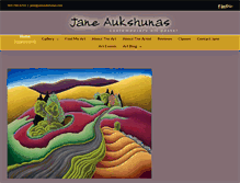 Tablet Screenshot of janeaukshunas.com